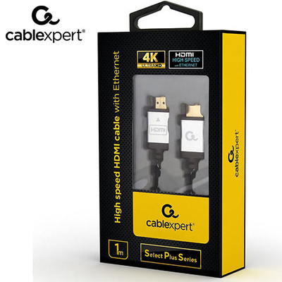 Product Καλώδιο HDMI Cablexpert 4K HIGH SPEED With Ethernet 'SELECT PLUS SERIES' 1M base image