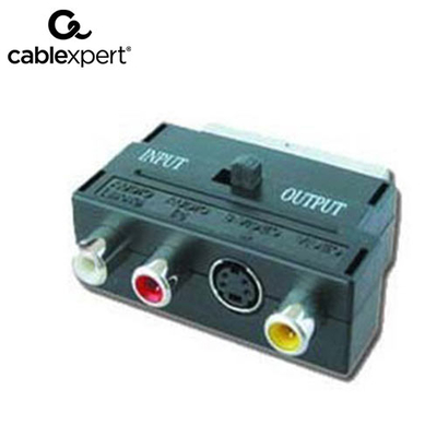 Product Αντάπτορας Scart Cablexpert BIDIRECTIONAL RCA/Svideo base image