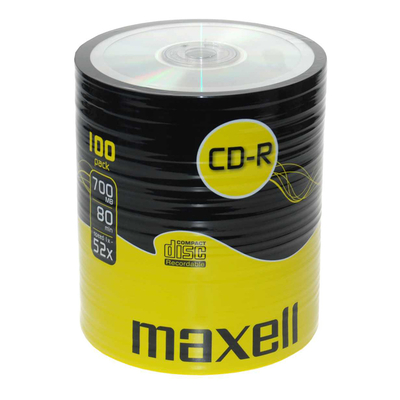 Product CD-R Maxell 80min 700mb 52x 100 Spindle base image