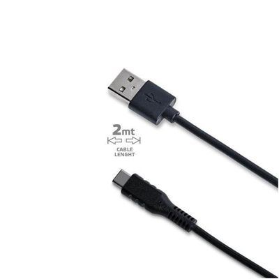 Product Καλώδιο USB Celly USB-A σε Type-C 3A 2m Μαύρο USB-C2M base image