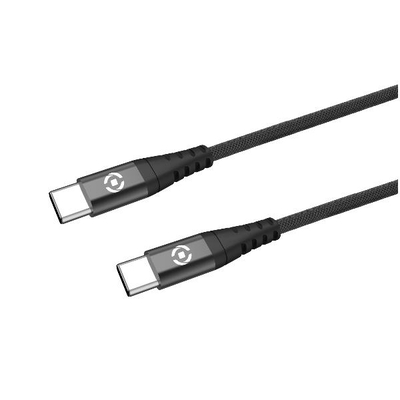 Product Καλώδιο USB Celly Nylon Type-C σε Type-C 60W 1m Μαύρο USBCUSBCNYLBK base image