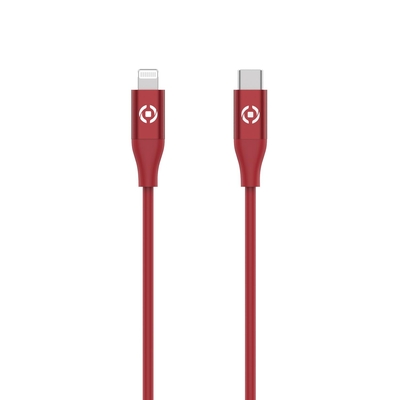 Product Καλώδιο USB Celly Type-C σε Lightning 60w 1.5m Κόκκινο USBCLIGHTCOLRD base image