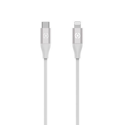 Product Καλώδιο USB Celly Type-C σε Lightning 60w 1.5m ʼσπρο USBCLIGHTCOLWH base image