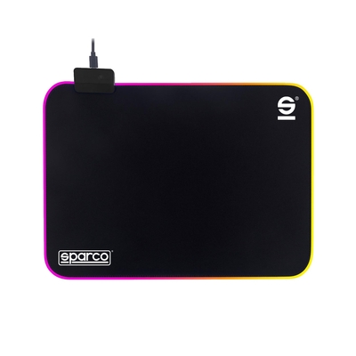 Product Gaming Mousepad Sparco Drift 250x350x3mm Rgb Μαύρο Spmousepad base image