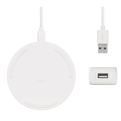 Product Ασύρματος Φορτιστής Belkin Pad 10W Micro-USB, no AC adapter, white base image