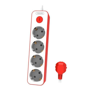 Product Πολύπριζο Ασφαλείας Philips CHP2145R/GRS 4 θέσεων και καλώδιο 1.5m Kόκκινο base image