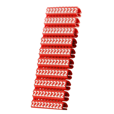 Product Clip Αρίθμηση Καλωδίων Powertech Νο 2, Red, 10τεμ. base image