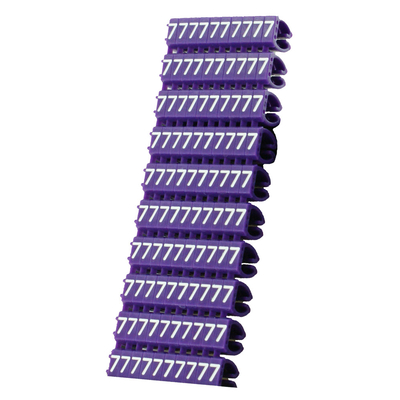 Product Clip Αρίθμηση Καλωδίων Powertech Νο 7, Purple, 10τεμ. base image