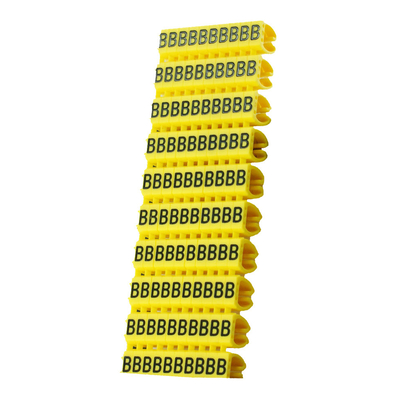 Product Clip Αρίθμηση Καλωδίων Powertech γράμμα B, Yellow, 10τεμ. base image