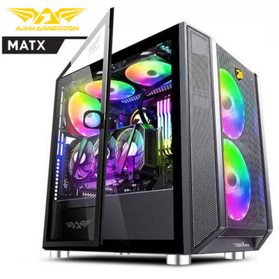 Product Κουτί Η/Υ Armaggeddon Micro ATX Gaming TESSARAXX CORE 1 AIR Black base image