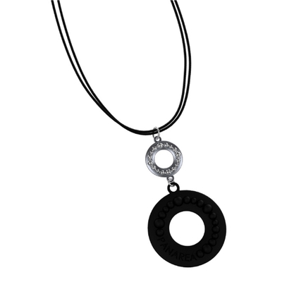 Product Γυναικείο Κολιέ Panarea Cp3N (32 cm) από Ασήμι Black-Silver base image