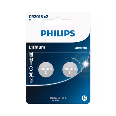 Product Μπαταρία Λιθίου Blister Philips CR2016P2/01GRS  base image