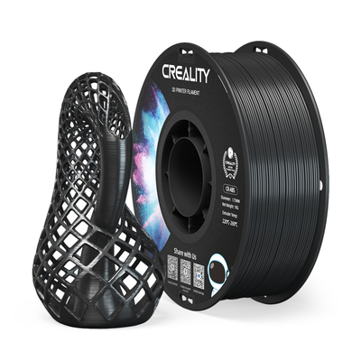 Product 3D Printer Filament Creality CR-ABS Black Large Object Stability, Tensile Str. 43MPA, 1 kg Spool1.7 base image