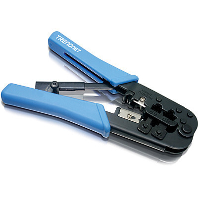 Product Crimping tool RJ-11 / RJ-45 With Cutting And Stripping Tool base image