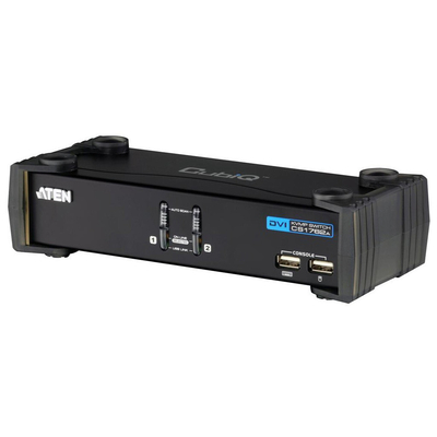 Product KVM & Data Switch Aten CubiQ CS1762A 2P. USB DVI audio base image