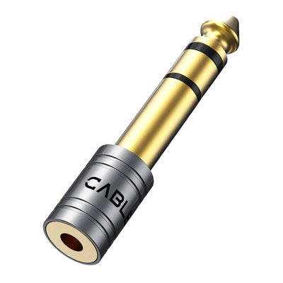 Product Αντάπτορας Ήχου Cabletime 6.3mm σε 3.5mm CT-6M3F-Ag, Gold Plated, Γκρι base image