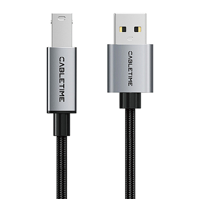 Product Καλώδιο USB Cabletime σε USB Type B CT-AMBM1, 480Mbps, 5m, Μαύρο base image