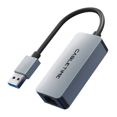 Product Αντάπτορας Δικτύου USB Cabletime CT-AML2500, USB, 2.5Gbps Ethernet, γκρι base image