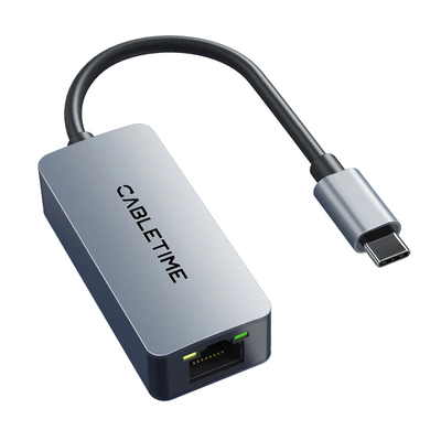 Product Αντάπτορας Δικτύου USB Cabletime CT-CML2500, USB-C, 2.5Gbps Ethernet, γκρι base image