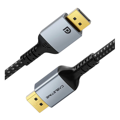 Product Καλώδιο DisplayPort Cabletime CT-DP8K, 32.4Gbps, 8K/60Hz, 1m, μαύρο base image