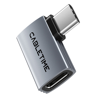 Product Αντάπτορας USB-C Cabletime CT-OTG41-AG, γωνιακός, USB4, 240W, 40Gbps, 8K, γκρι base image