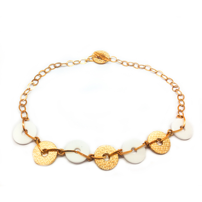 Product Γυναικείο Κολιέ GC Cwn10901 (50cm) από Ατσάλι, Ceramic Rose Gold, White base image