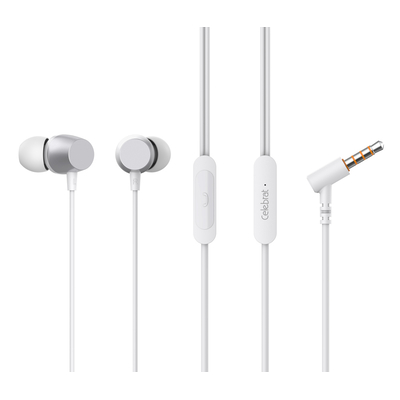 Product Handsfree Ακουστικά Celebrat με Μικρόφωνο D10, 3.5mm, 1.2m, λευκά base image