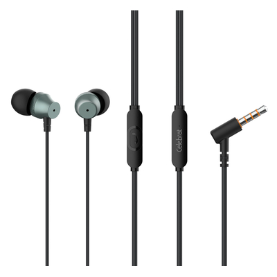 Product Handsfree Ακουστικά Celebrat με Μικρόφωνο D11, 3.5mm, 1.2m, μαύρα base image