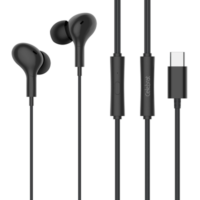 Product Handsfree Ακουστικά Celebrat με Μικρόφωνο D13, Type-C, 1.2m, μαύρα base image