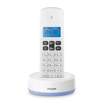 Product Ασύρματο Τηλέφωνο Philips D1611S/GRS Γαλάζιο (Ελληνικό Μενού) με ανοιχτή ακρόαση, και 50 μνήμες base image