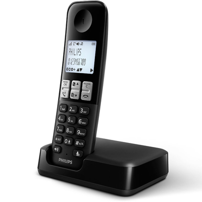 Product Ασύρματο Τηλέφωνο Philips D2501B/GRS Μαύρο (Ελληνικό Μενού) base image