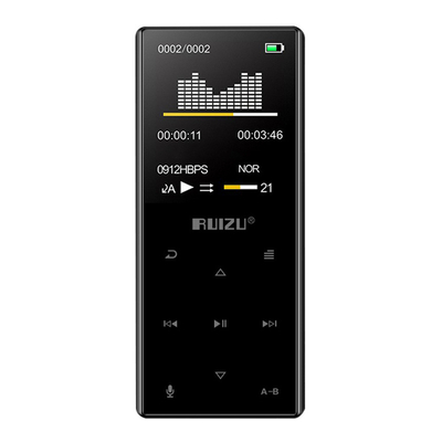 Product MP3 Player Ruizu D29 με ηχείο, 1.8", 16GB, BT, ελληνικό μενού, μαύρο base image