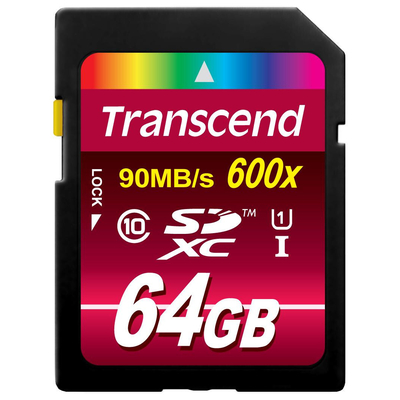 Product Κάρτα Μνήμης SDXC 64GB Transcend Class10 UHS-I 600x Ultimate base image