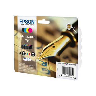 Product Μελάνι Epson 16 Multipack - 4 -Pack - Black, Yellow, Cyan, Magenta - Origina base image