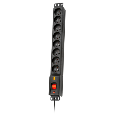 Product Πολύπριζο Με Διακόπτη LESTAR LXARM 810 G-A K.:CZ 1,5M 19"PDU Black 8 AC outlet(s) 230 V 1.5 m base image