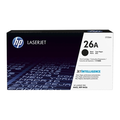 Product Toner HP 26A - Black - Original - LaserJet (CF226A) base image