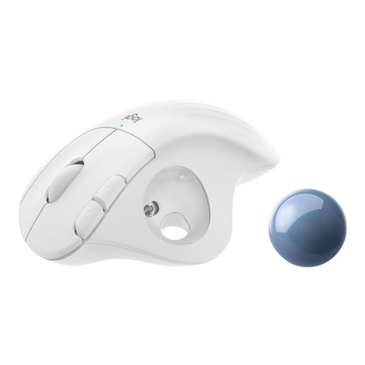 Product Ποντίκι Ασύρματο Logitech ERGO M575 - Trackball - 2.4 GHz, Bluetooth 5.0 LE - Off White base image