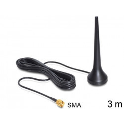 Product Εσωτερική Κεραία Δικτύου Delock SMA 2dBi Stand 3.00m Quadband base image