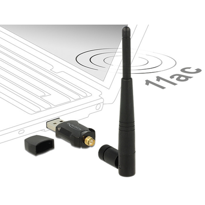 Product Εσωτερική Κεραία Δικτύου Delock USB2.0 3dBi 2,4+5 GHz base image