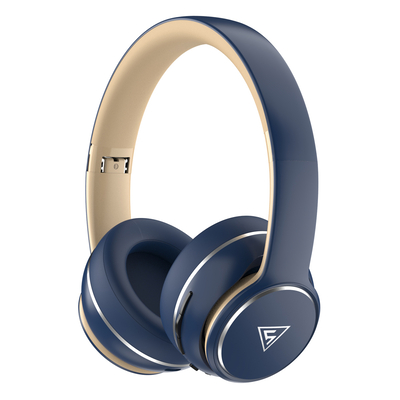 Product Headphones Doqaus DESIGN 3, ασύρματα & ενσύρματα, Φ40mm, 600mAh, μπλε base image