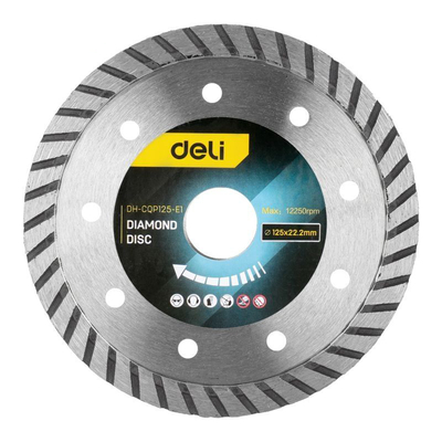 Product Deli Δίσκος Κοπής Διαμαντέ Dh-Cqp125-E1, Δομικών Υλικών, 125mm, 12250rpm base image