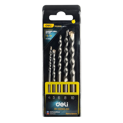 Product Deli Σετ Τρυπάνια Dh-Jgz005-Ed1 Για Μπετόν, 4-10mm, 5τμχ base image