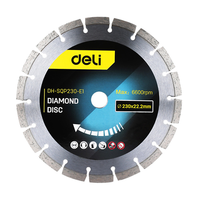 Product Deli Δίσκος Κοπής Διαμαντέ Dh-Sqp230-E1, Δομικών Υλικών, 230mm, 6600rpm base image