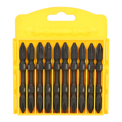 Product Μύτες Κατσαβιδιού Deli Σετ Dl252202 για Δραπανοκατσάβιδο, Διπλή Ph2X65Mm, 10Τμχ base image