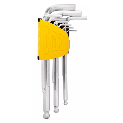 Product Deli Σετ Κλειδιά Allen Dl3088 Με Μακρύ Βραχίονα, 1.5-10mm, Cr-V, 9τμχ base image