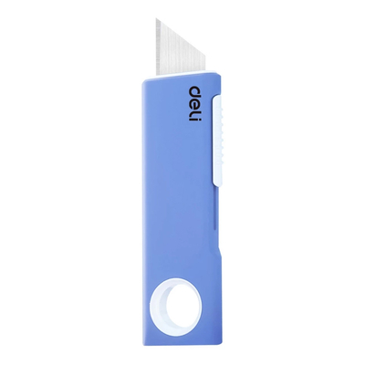 Product Κοπίδι Deli Κοπίδι Dl408C, Άμεσο Άνοιγμα/Επαναφορά, Πλαστικό, 19Mm, Μπλε base image