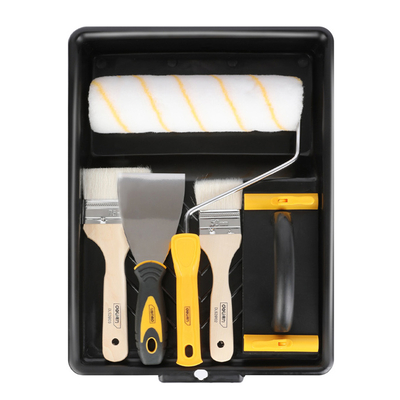 Product Σετ Βαφής Deli Dl528006, Ρολό/2X Πινέλα/Σπάτουλα/Γυαλοχαρτιέρα/Σκάφη, 6Τμχ base image