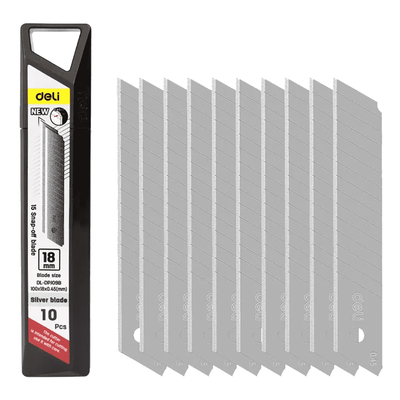Product Ανταλλακτικές Λεπίδες Deli DL-DPJ09B για κοπίδι, 18mm, 10τμχ base image