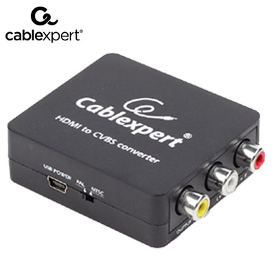 Product Αντάπτορας RCA Cablexpert to CVBS CONVERTER (+Stereo AUDIO) base image