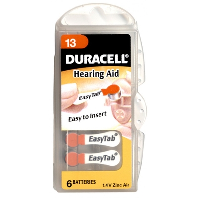 Product Μπαταρίες Ακουστικών Βαρηκοΐας Duracell Activair DA13 (6τμχ) base image